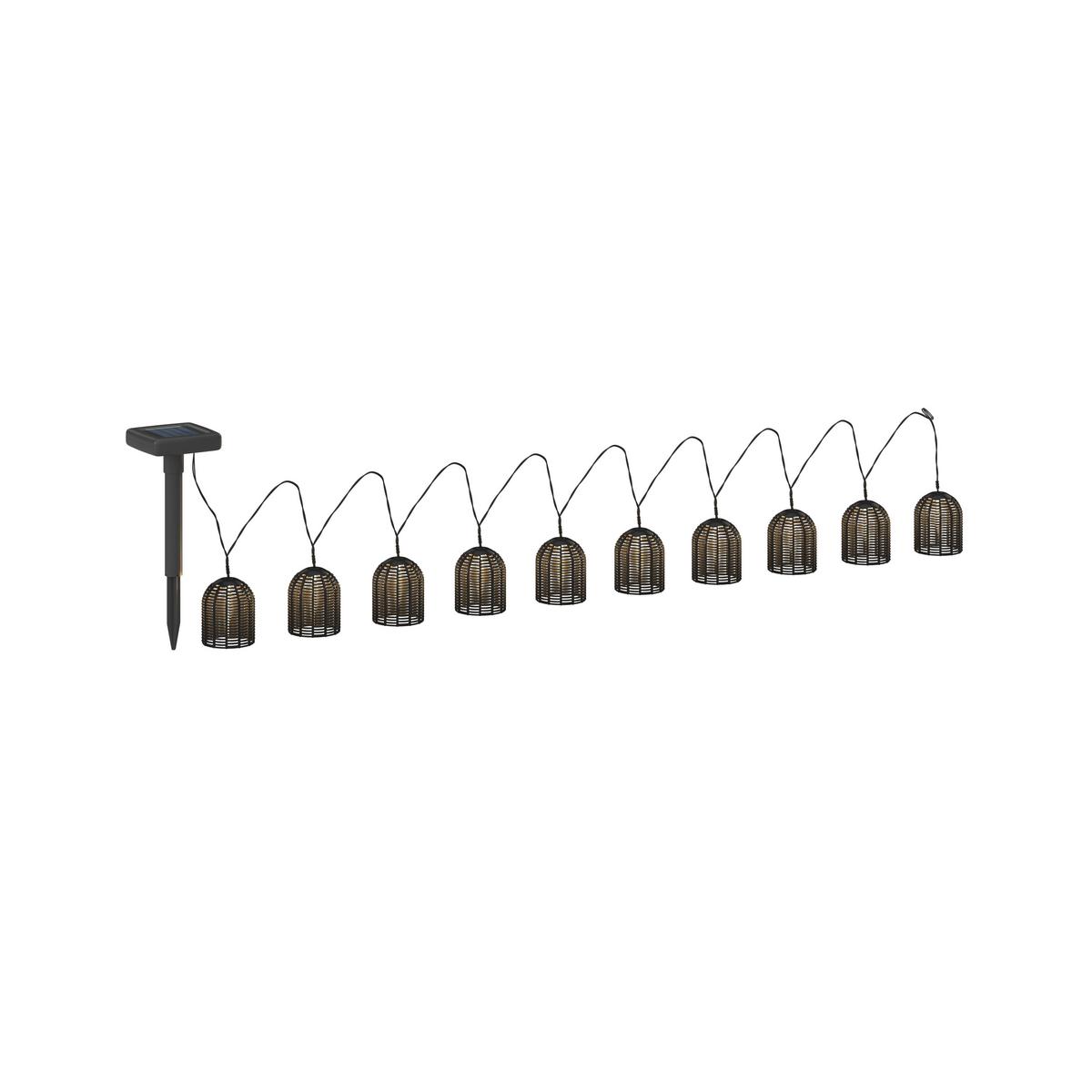 SOLÁRNÍ SVÍTIDLO SPOT - černá, Moderní, plast (420/5,5/6,8cm) - Bessagi Garden