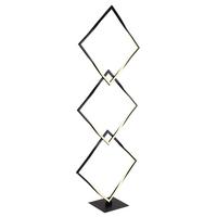 Led-stehleuchte 67213s - Opal/Schwarz, Design, Kunststoff/Metall (49/20/130cm) - Globo