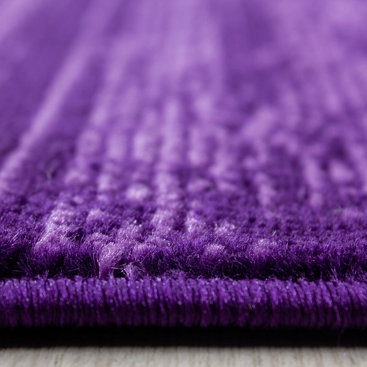 Webteppich Lila Naturfaser Plus 80x150 Cm - Lila, Design, Textil (80/150cm)