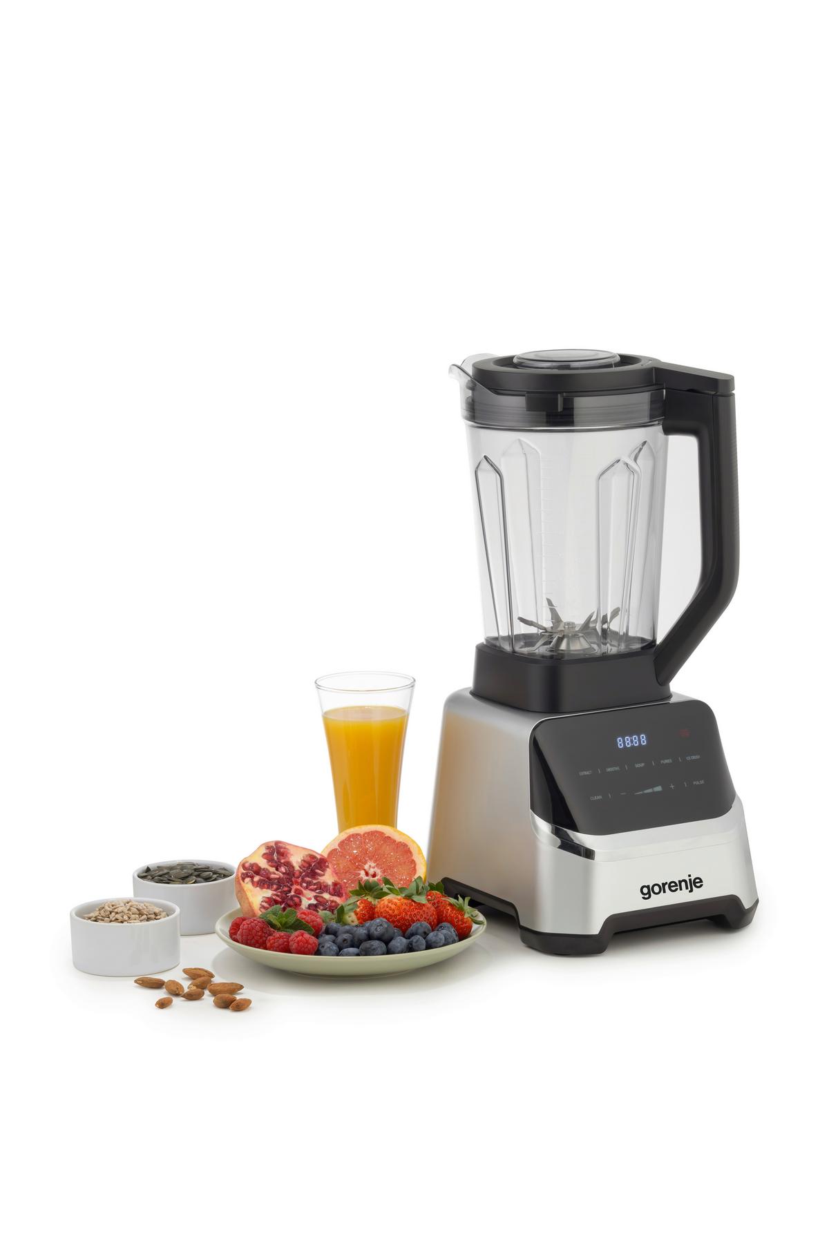 STANDMIXER 1500W, 2 Liter - Edelstahlfarben, Basics, Kunststoff/Metall (19,2/43,2/24cm) - Gorenje