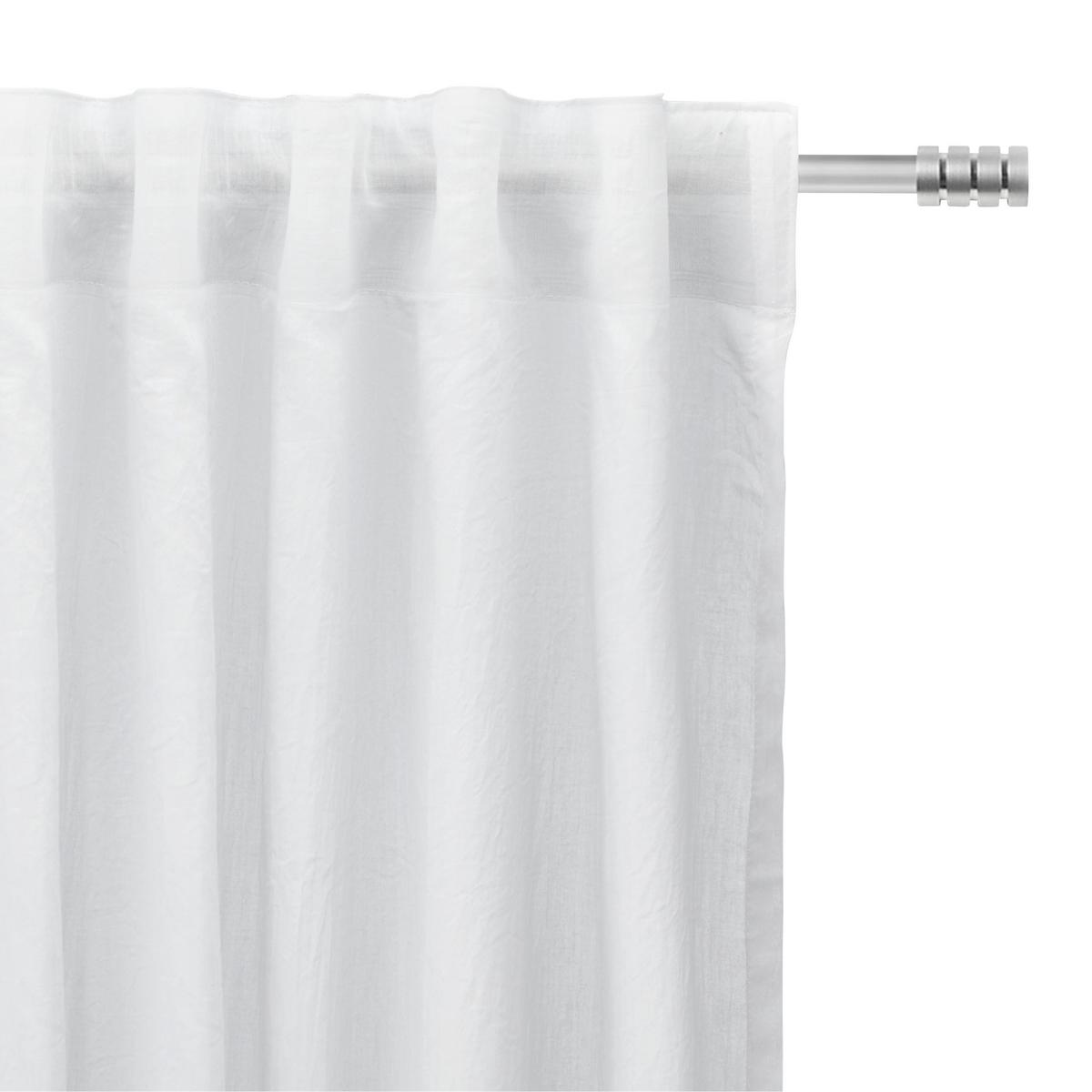 HOTOVÝ ZÁVES Ramona, 135/245cm, biela - biela, Modern, textil (135/245cm) - Modern Living