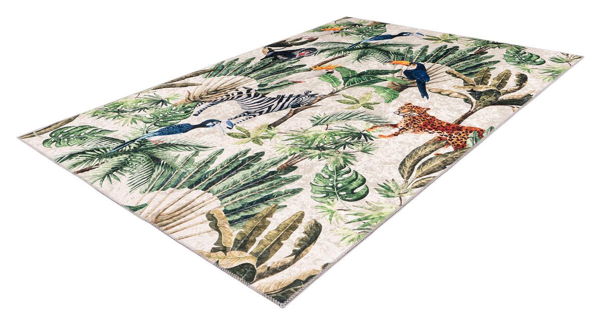Flachwebteppich My Exotic - Multicolor, Design, Textil (160/230cm) - Obsession