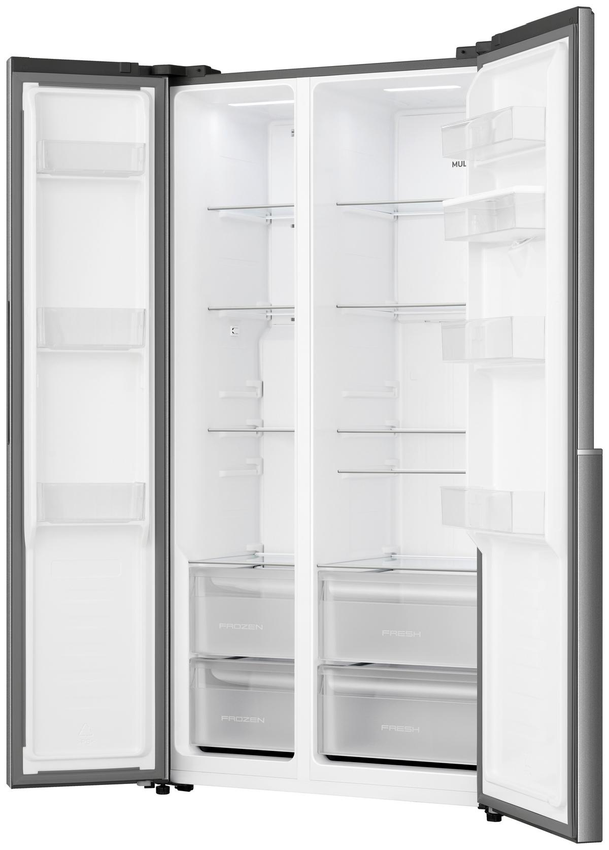 Side-by-side "nrs9e4xwd" No Frost Plus, Wasserspender - Edelstahlfarben, Basics (91,1/178,6/61,5cm) - Gorenje