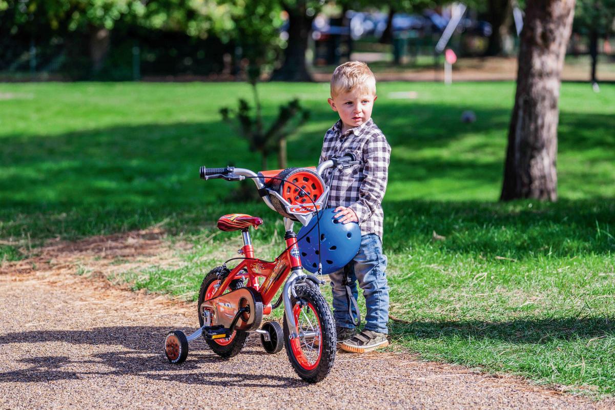 Kinderfahrrad 12 Zoll Huffy Disney Cars Inkl. Stützräder - Rot, Basics, Kunststoff/Metall (54/85/74cm)