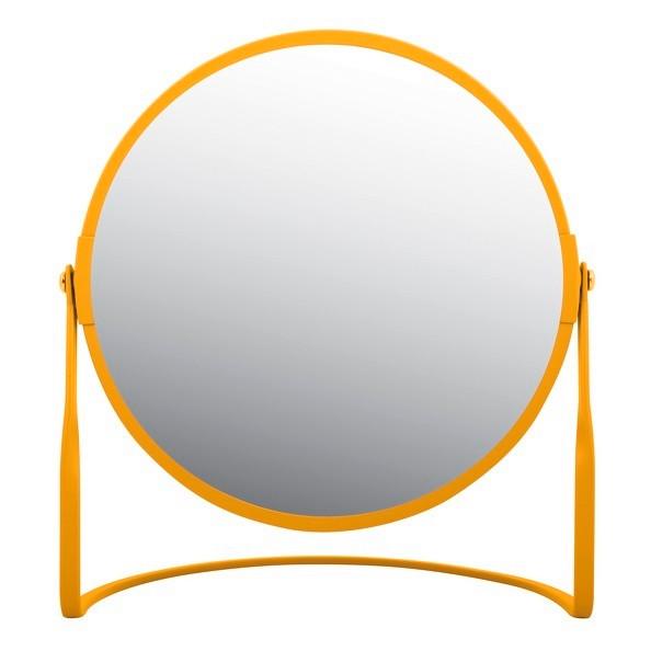 Standspiegel Akira Matt-Saffron - Currygelb, Basics, Glas (18,4/10,5/20cm)