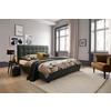 Polsterbett Livorno - Anthrazit, MODERN, Holz/Textil (180/200cm) - Carryhome