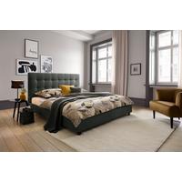 Polsterbett Livorno - Anthrazit, MODERN, Holz/Textil (180/200cm) - Carryhome