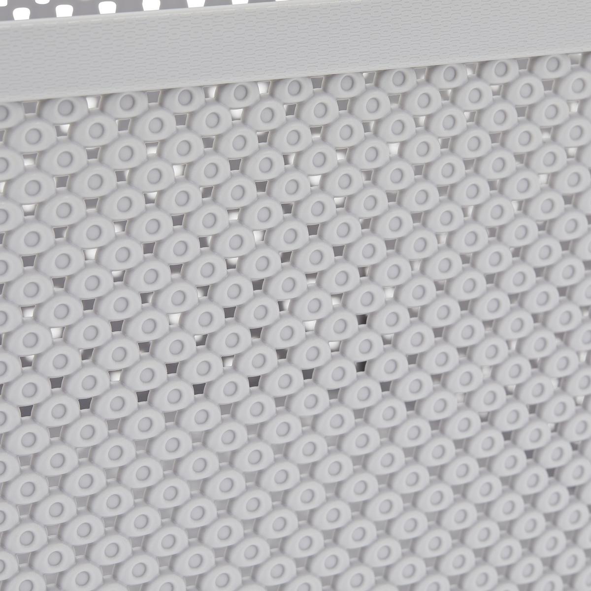 Aufbewahrungskorb Diamond 27x15 Cm Kunststoff Hellgrau - Grau, Basics, Kunststoff (27/22/15cm) - Luca Bessoni
