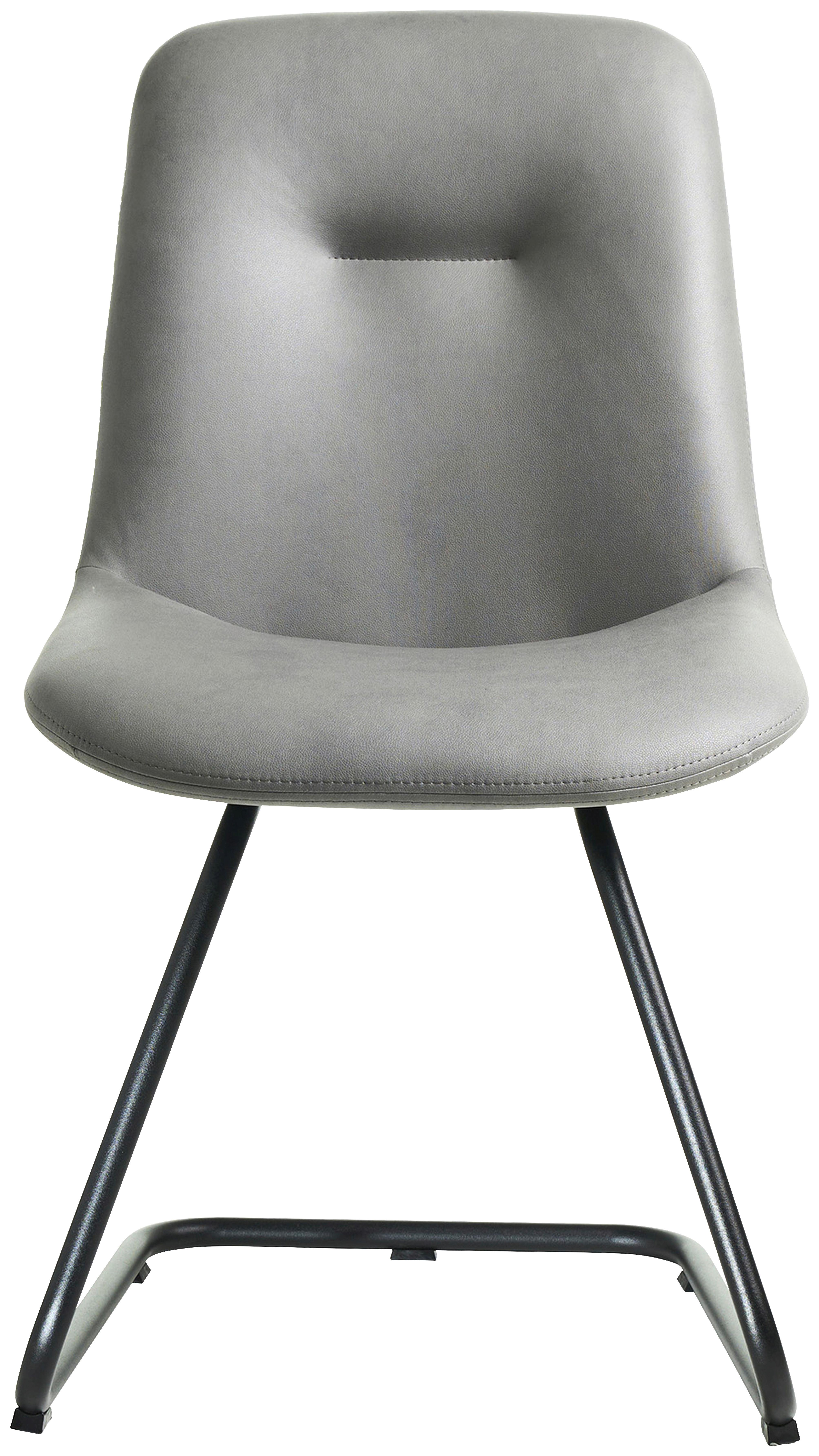 STOLIČKA SWING-CH - čierna/svetlosivá, Basics, kov/textil (51/89/61cm) - Celina Home