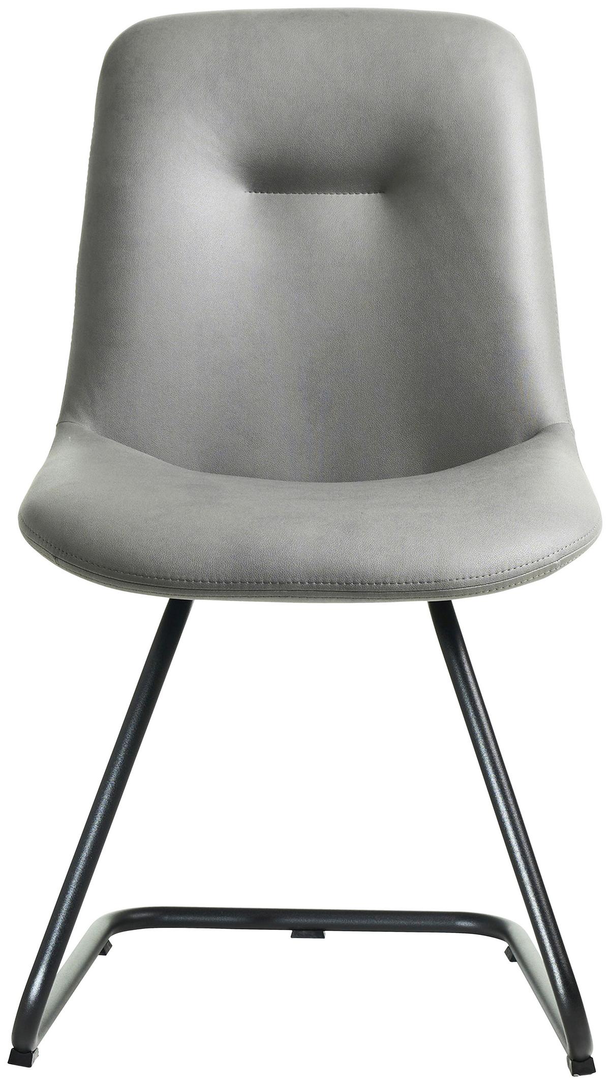 STOLIČKA SWING-CH - čierna/svetlosivá, Basics, kov/textil (51/89/61cm) - Celina Home