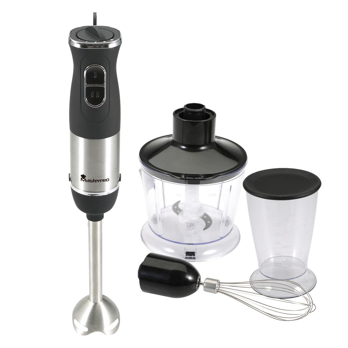 Stabmixer Bgmp-9002 - Edelstahlfarben/Transparent, Trend, Kunststoff/Metall (53/54/34cm) - Masterpro