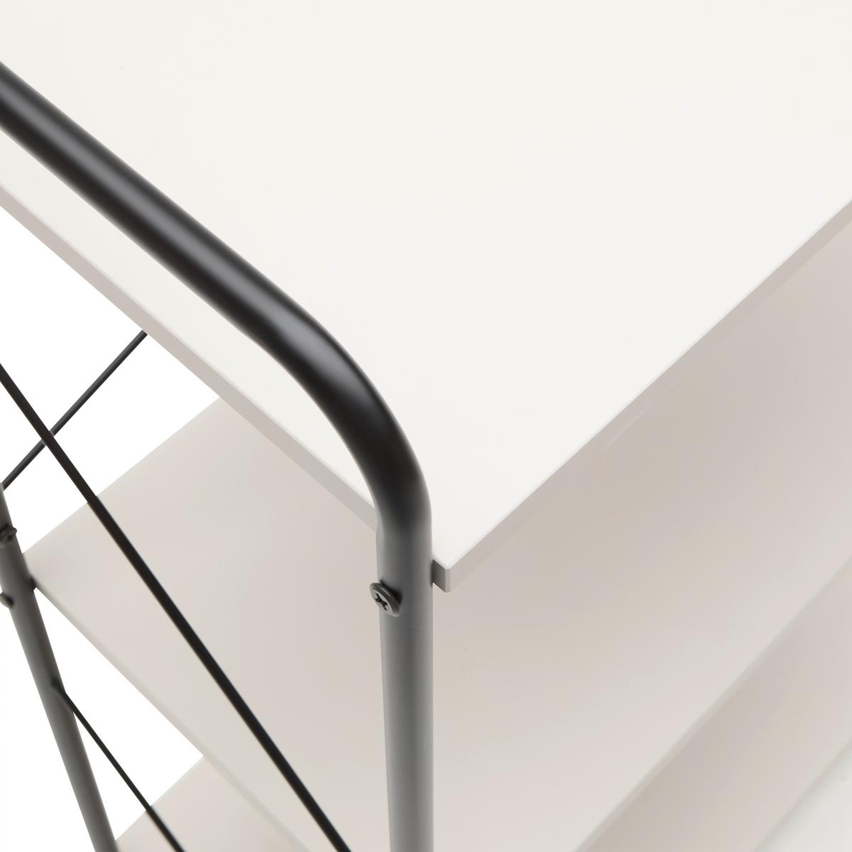 REGÁL TOM -EXKLUSIV- - čierna/kašmírová, Modern, kov/kompozitné drevo (63.2/89/30cm) - Mömax