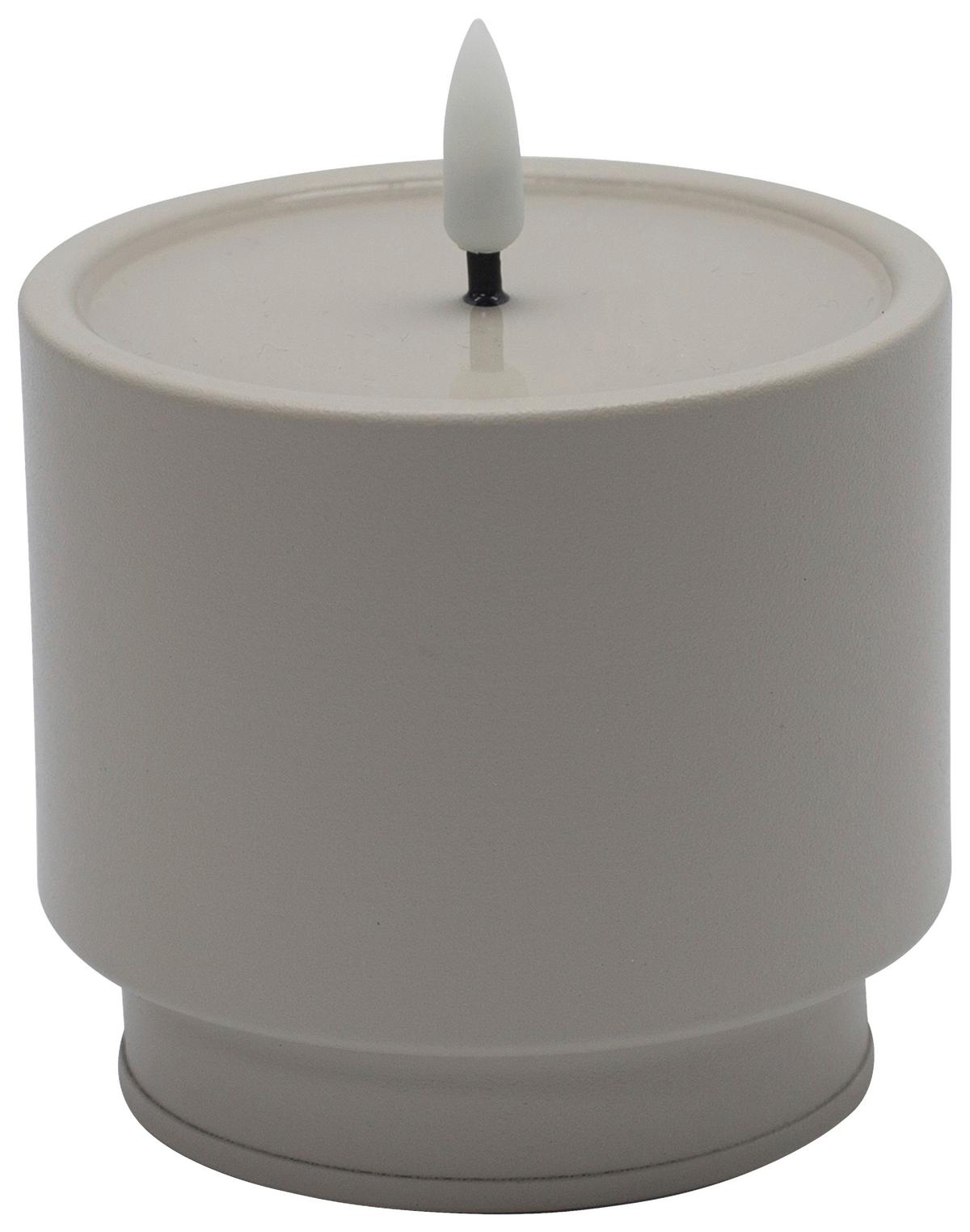 LED sviečka BELLY - oranžová/modrá, Moderní, kov/plast (9/8,5cm) - Mömax