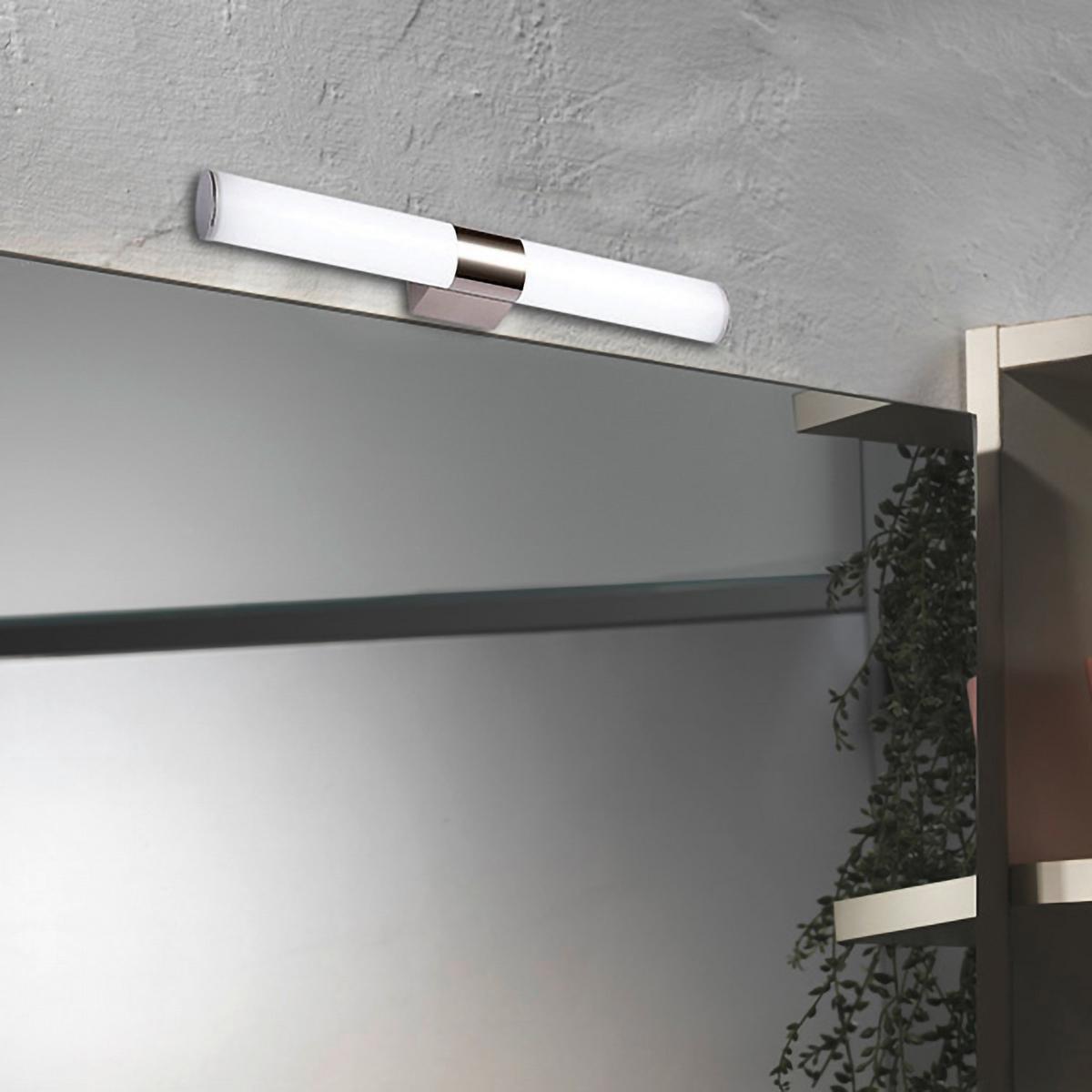 LED-Wandleuchte 4916/Ap40 - Silberfarben/Weiß, Basics, Metall (40/10/15cm)