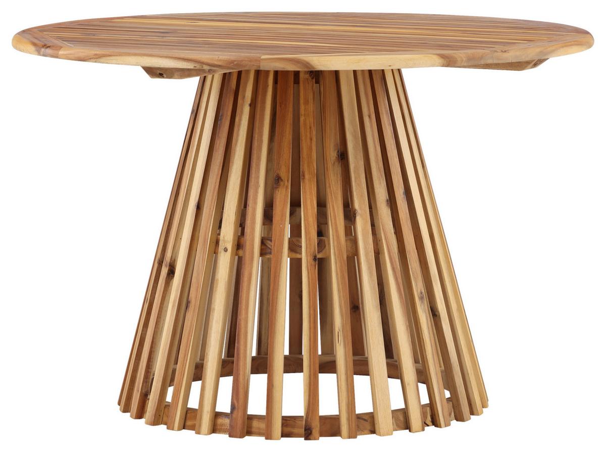 Gartentisch Lumpur Akazienholz L 120 cm - Akaziefarben, KONVENTIONELL, Holz (120/120/75cm) - Gardenson