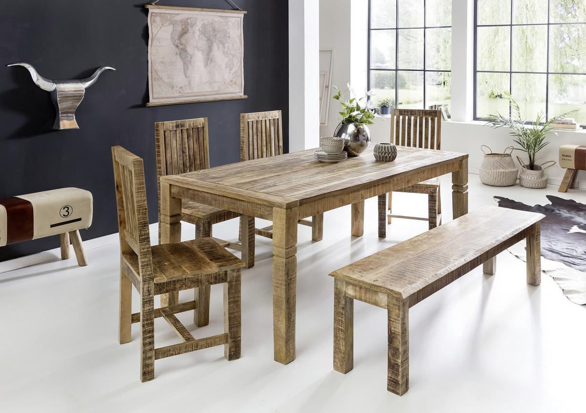 Esstisch Echtholz Lxb: 120x70 Cm Mangoholz Braun - Braun, MODERN, Holz (120/70/76cm) - MID.YOU