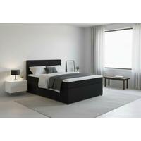 Boxspringbett Togo 140 140x200 Graphitfarben - Graphitfarben/Schwarz, MODERN, Holzwerkstoff/Textil (140/200cm) - MID.YOU