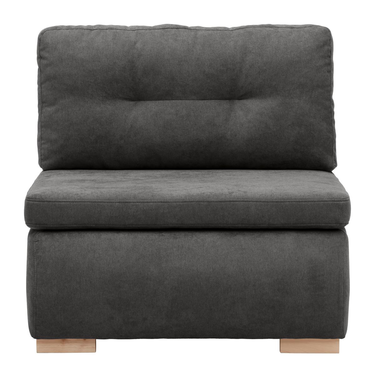 Rozkládací křeslo MODENA, tmavě hnědá - tmavě hnědá/černá, textil/plast (89/88/90cm) - Based