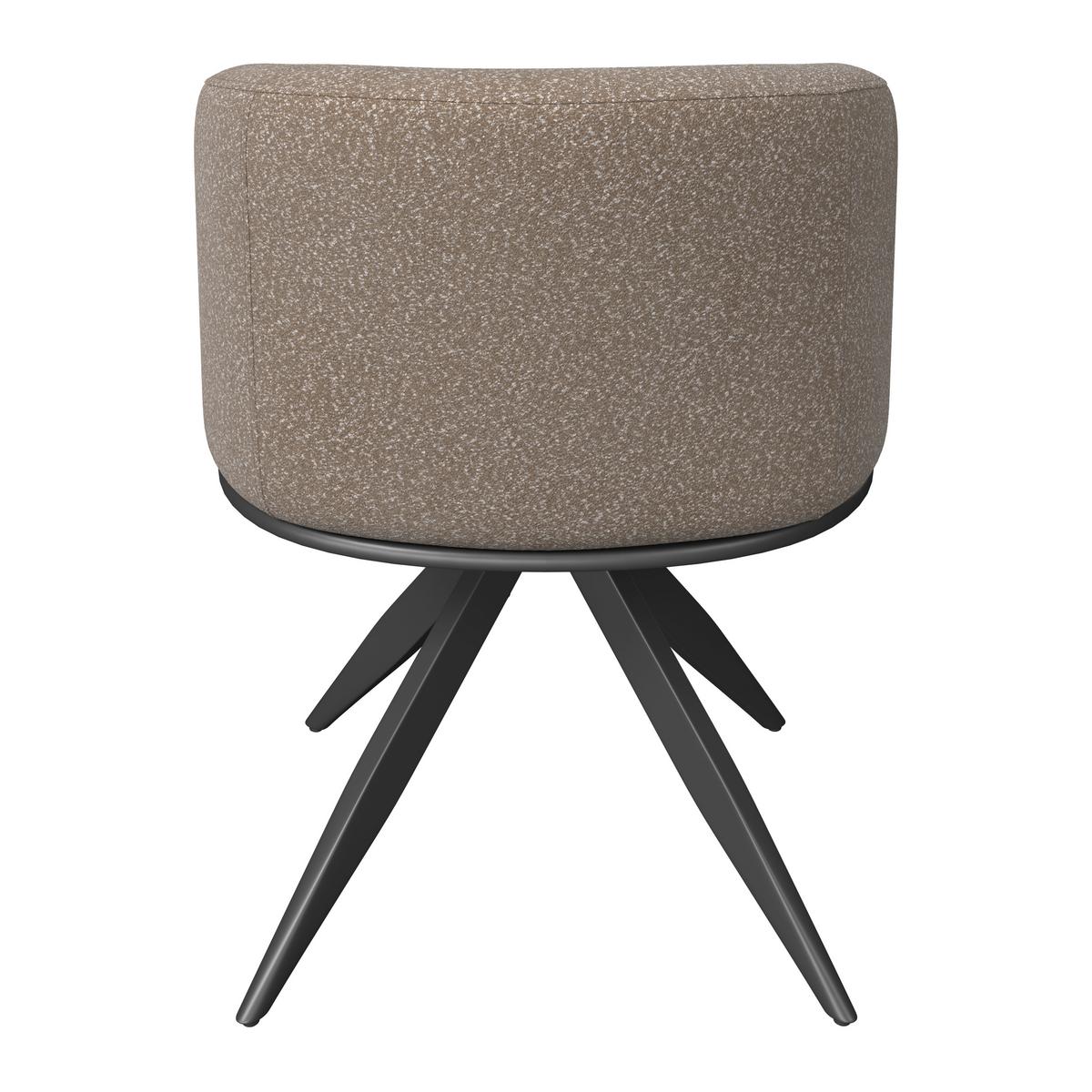 ŽIDLE S PODRUČKAMI NELA - černá/hnědá, Moderní, kov/dřevo (62/77/62cm) - Bessagi Home