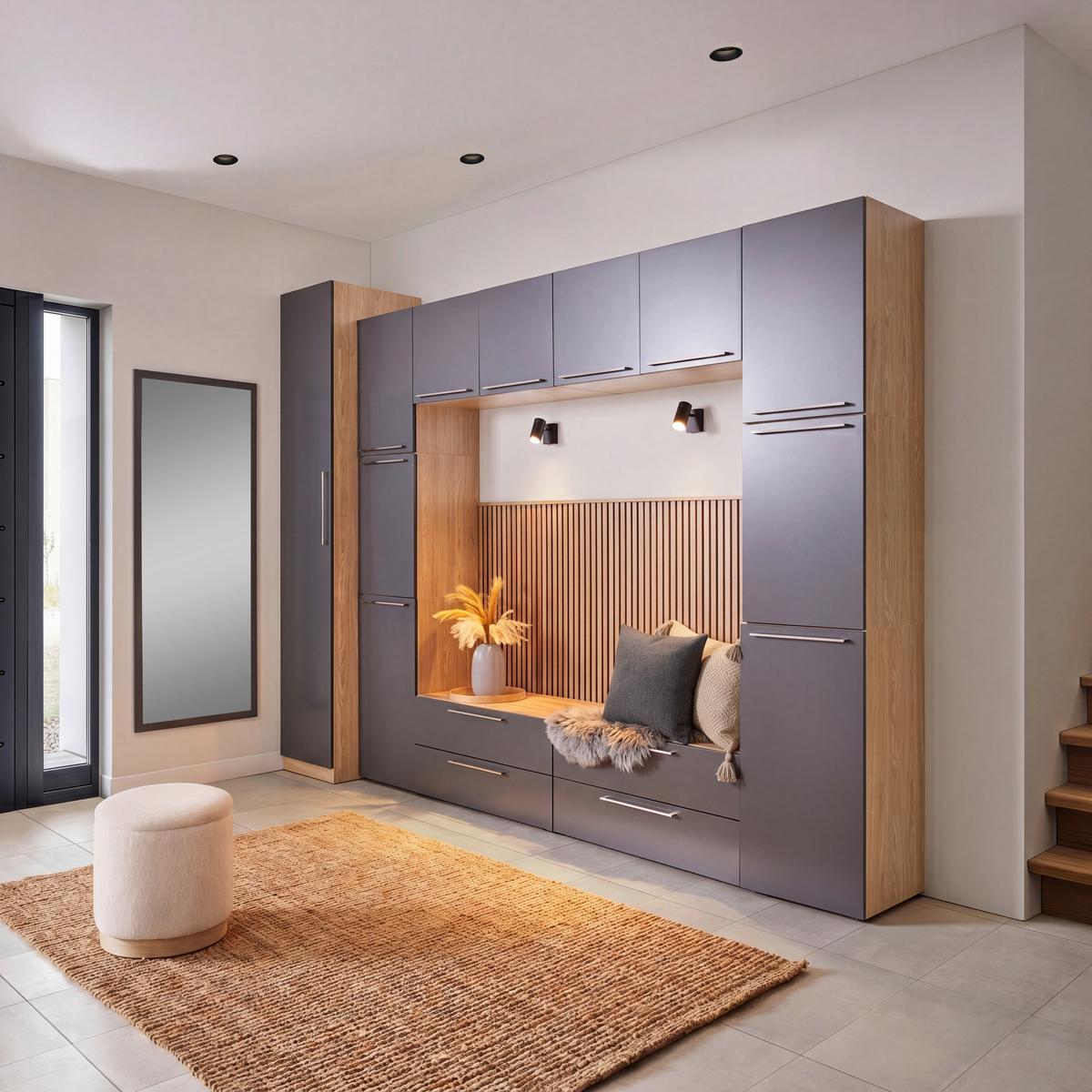 Umelá rastlina Pampová tráva, V: 107cm - prírodná farba, Modern, plast (107cm) - Modern Living