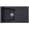 Spüle Respekta Stein Bxt: 86x50 cm - Schwarz, Trend, Stein (86/20/50cm) - Respekta