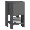 Nachttisch Ema Nachttisch - Anthrazit, Design, Holzwerkstoff (30/55/30cm) - Livetastic