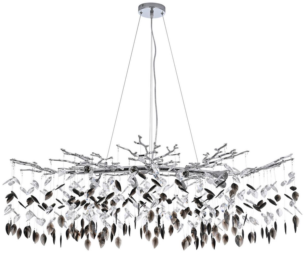 ZÁVĚSNÉ SVÍTIDLO MONI - barvy stříbra/čiré, Moderní, kov/plast (110/56/120cm) - Mömax