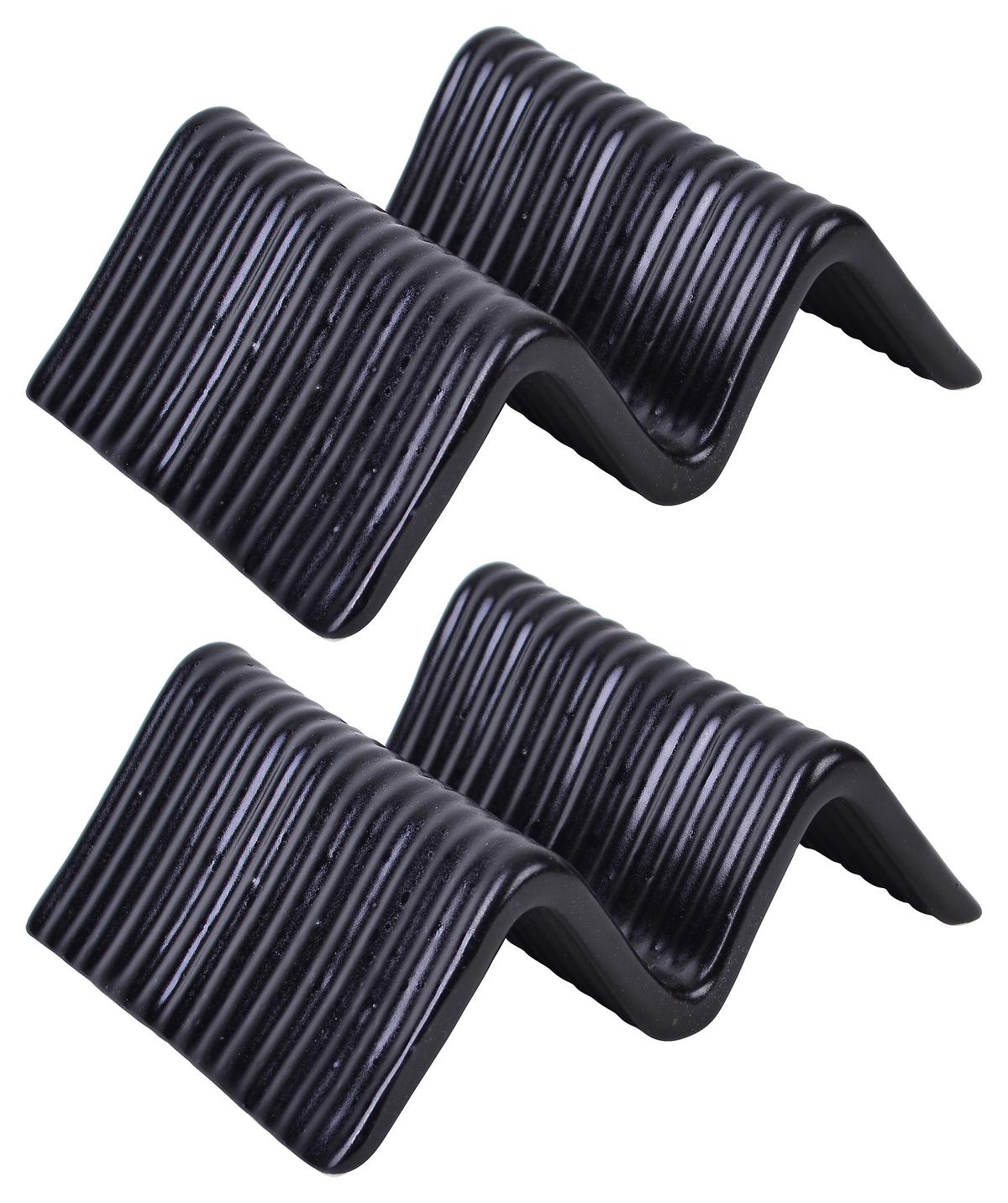 Servierschalenset Steingut 2--Teilig. Bxh: 14,5x10,5 Cm - Schwarz, Basics, Keramik (14,5/10,5cm) - Creatable