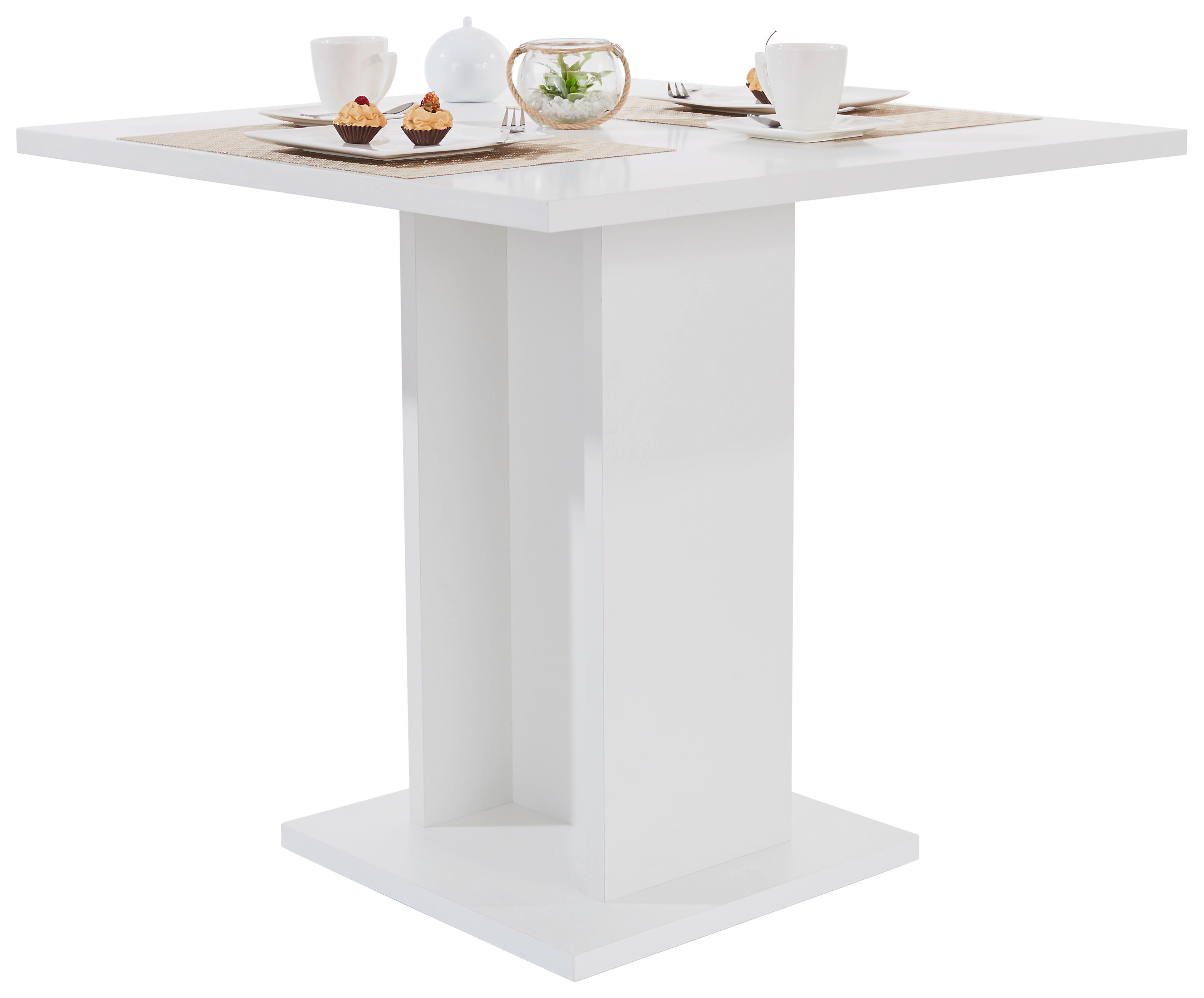 Étkezőasztal Sigmund - fehér, Konventionell, faalapú anyag (79,5/74/79,5cm)