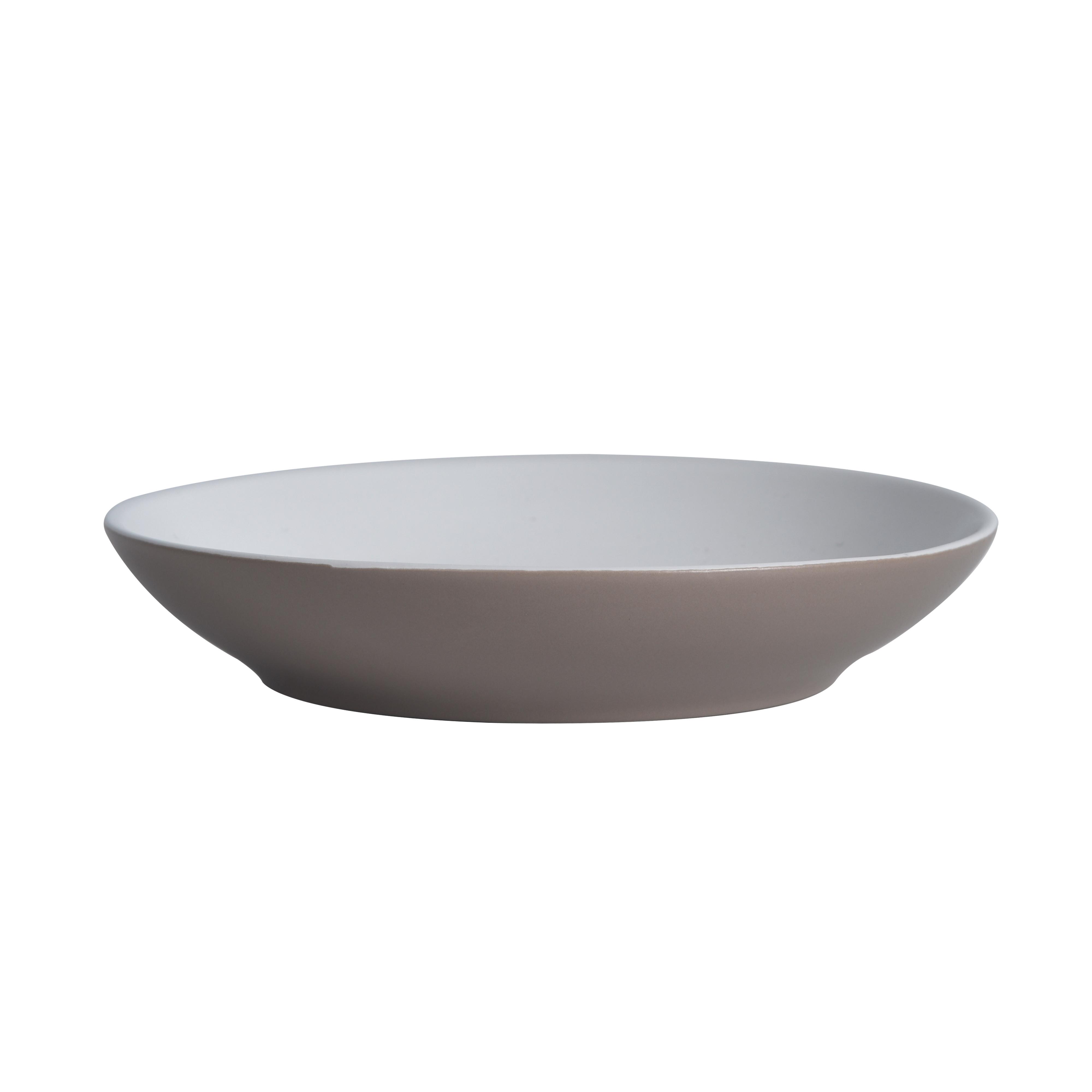 Mélytányér Elina - barna, Basics, kerámia (20,5cm) - James Wood