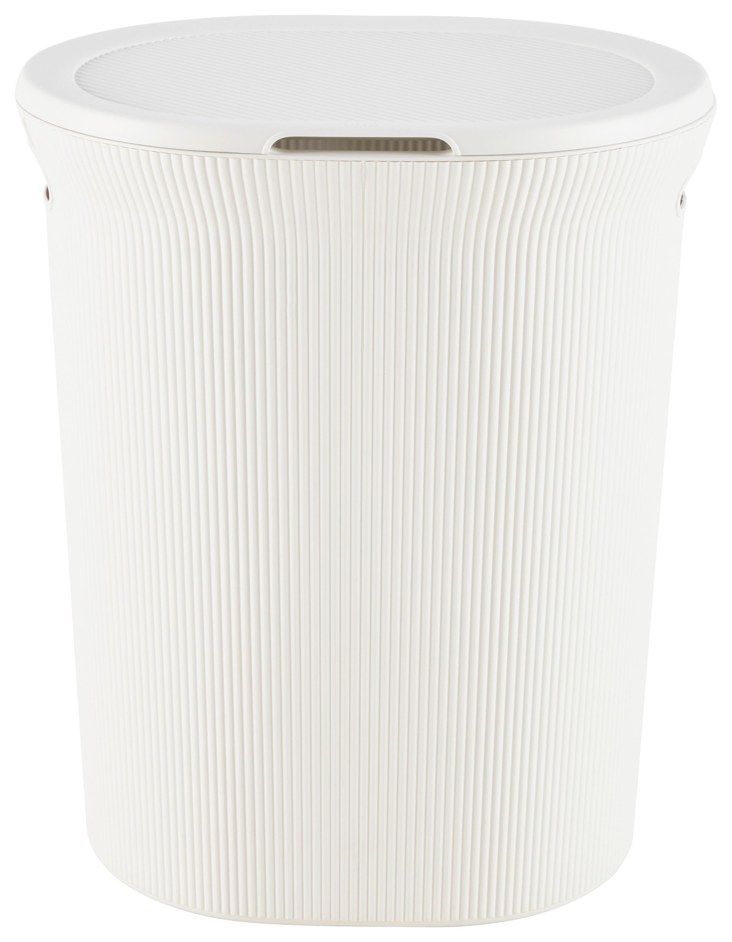 Prádelní koš BAOBAB - bílá, Konvenční (41/50/33cm) - Mömax