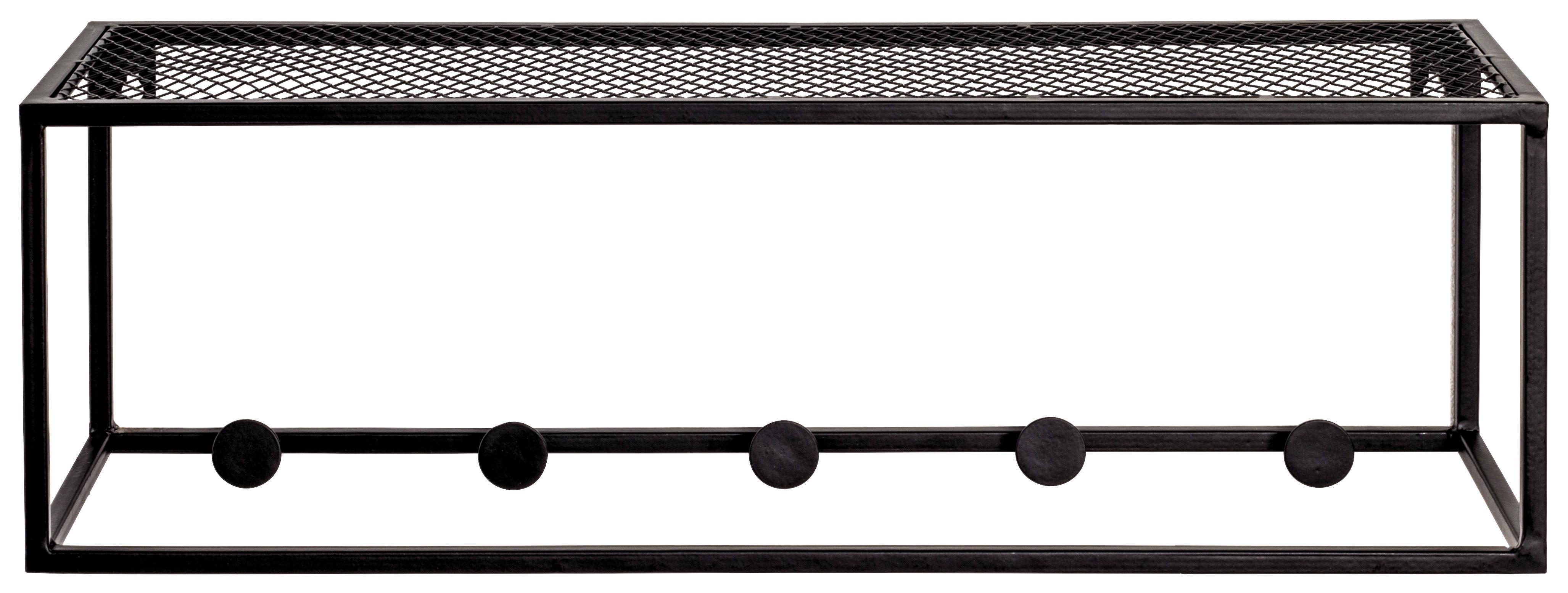 Hakenleiste Leicester 5 B: 50 cm 5 Haken + Ablage