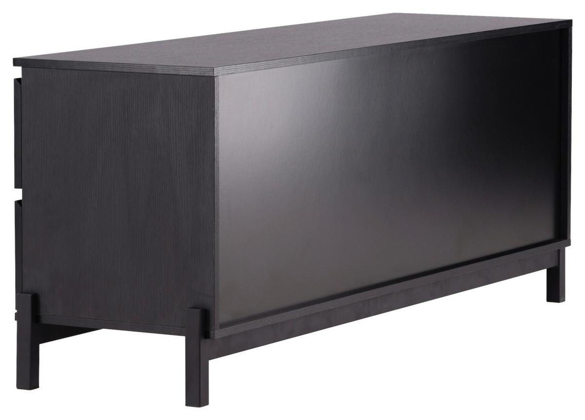 Sideboard Corpus - Schwarz, Design, Holzwerkstoff/Metall (135/56/40cm) - Livetastic