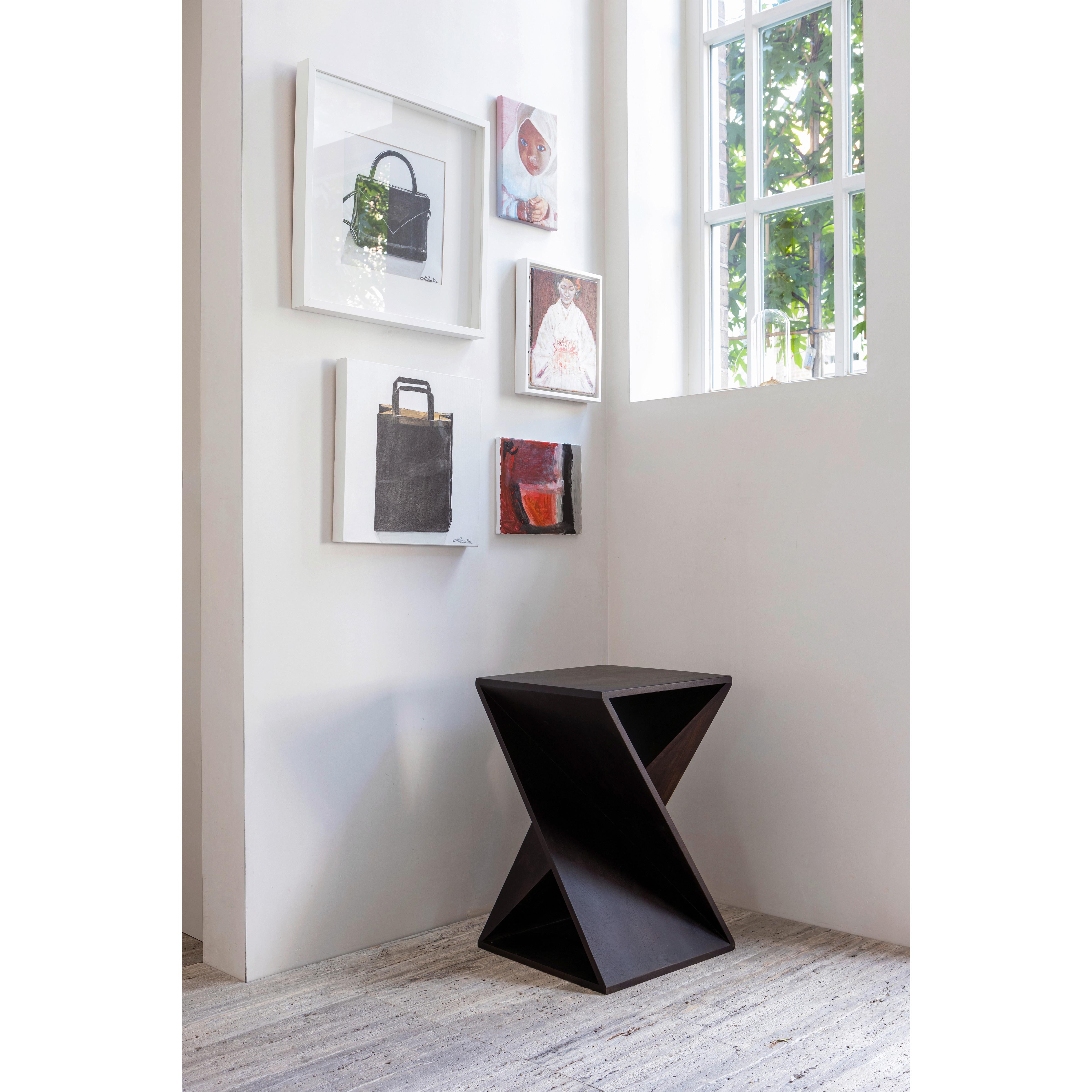 Beistelltisch Ikem Dunkelbraun B: 41 cm - Dunkelbraun, Design, Holz (41/41/61cm) - Livetastic