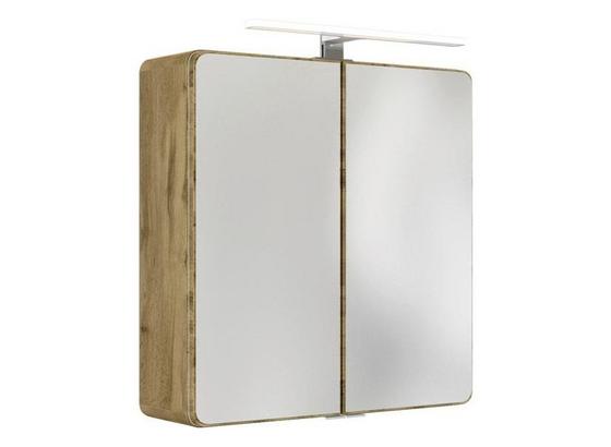 Spiegelschrank Faro B: 60 cm Eiche Dekor - Eichefarben, Basics, Glas/Holzwerkstoff (60/64/20cm) - Livetastic Spiegelschrank Faro B: 60 cm Eiche Dekor - Eichefarben, Basics, Glas/Holzwerkstoff (60/64/20cm) - Livetastic