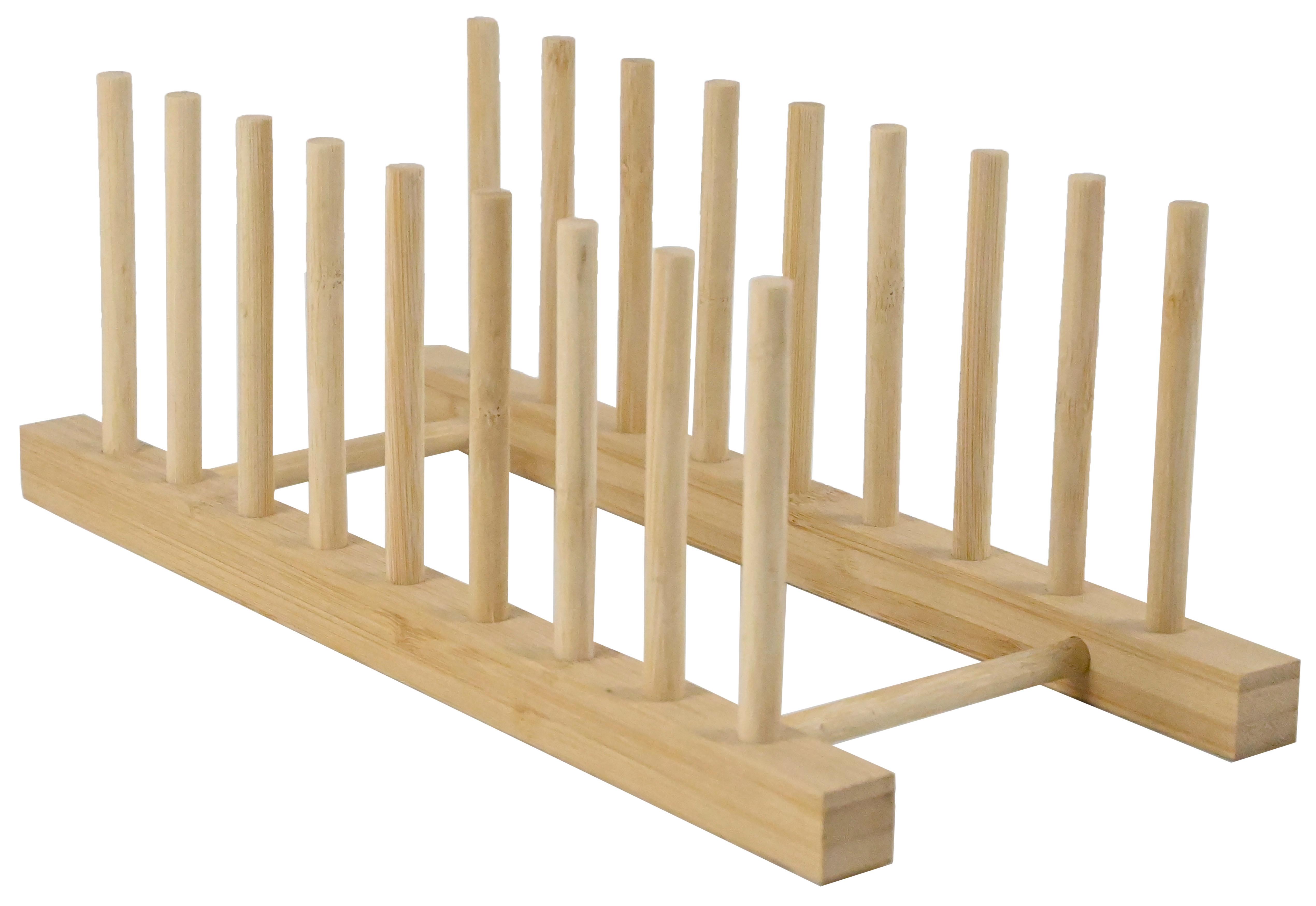 STOJAN NA TANIERE ALEXA - prírodná farba, Konventionell, drevo (34/12/11cm) - Modern Living