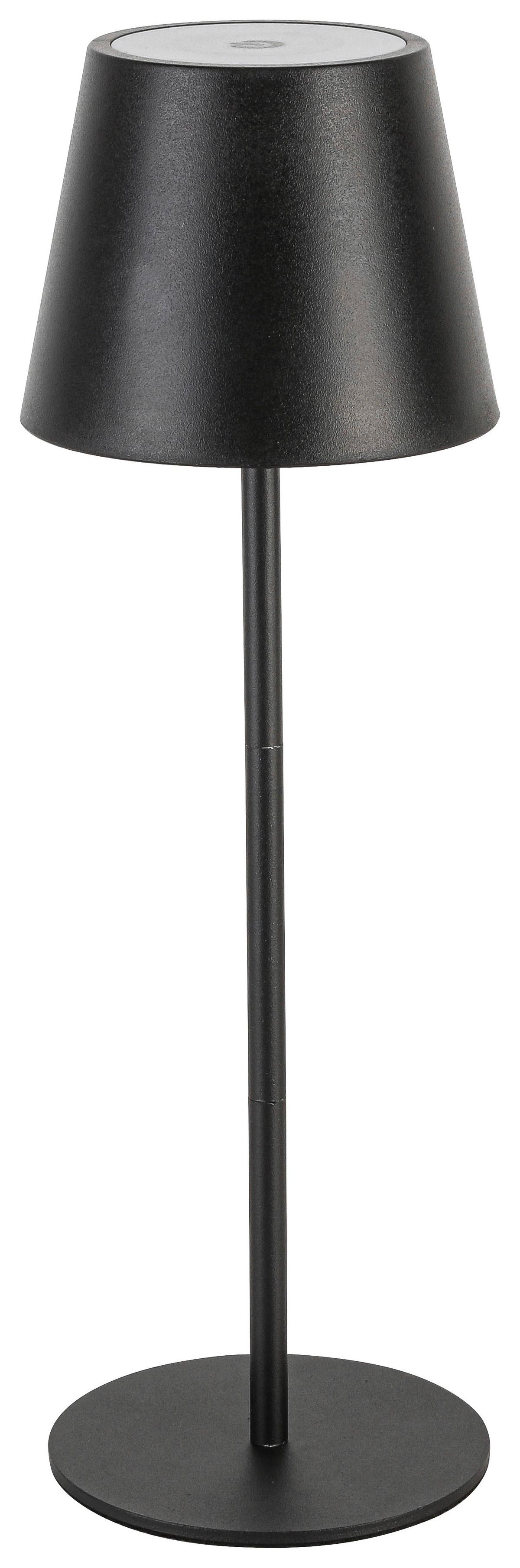 STOLNÍ LAMPA NA BATERIE NOEMI - černá, Konvenční, kov/plast (10,5/17-36cm) - Mömax