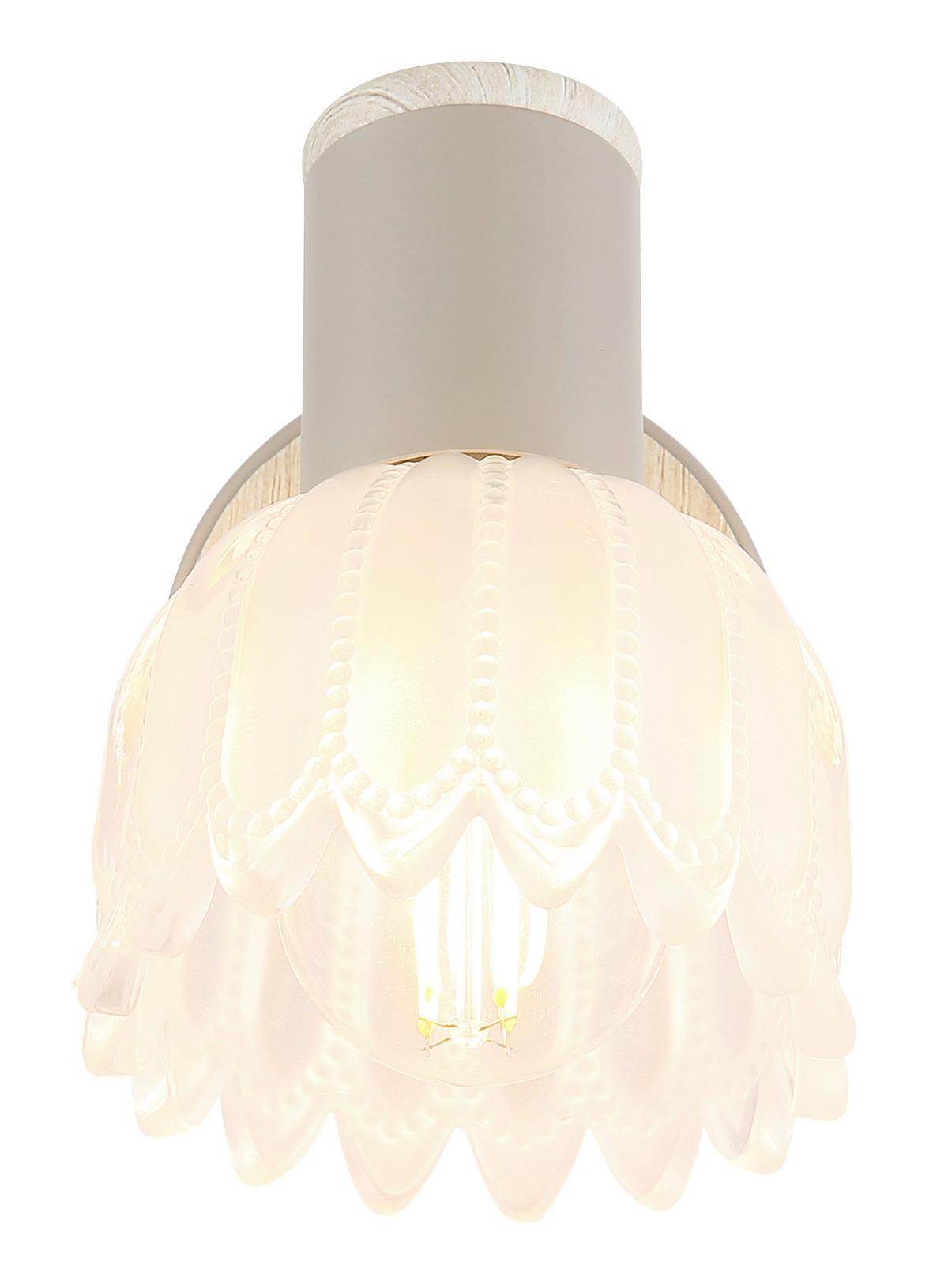 Strahler Exkl. E14, 40w - Sandfarben, KONVENTIONELL, Glas/Metall (9/12cm) - Globo