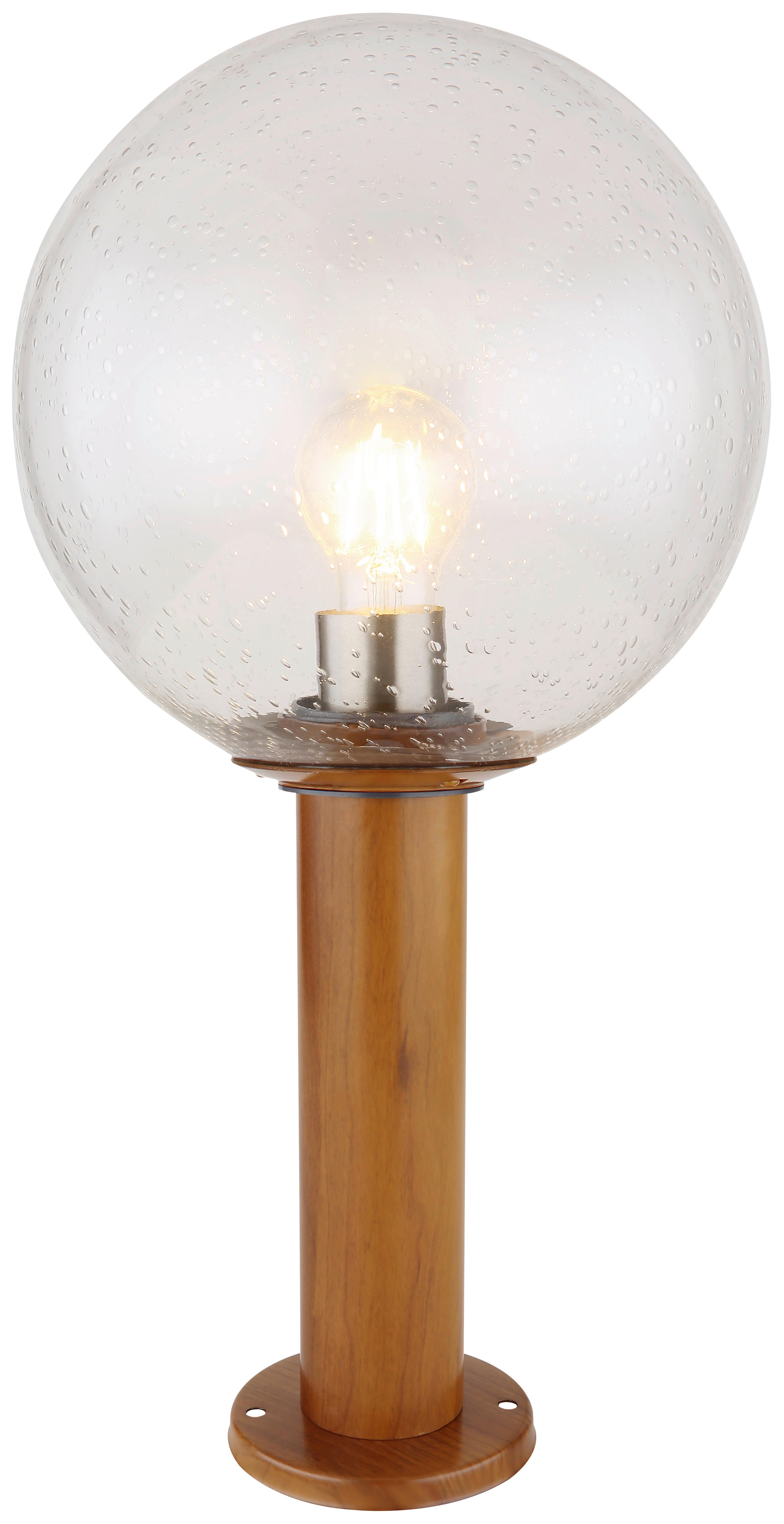 Außenleuchte Ossy 15 Watt Glas - Klar/Naturfarben, Basics, Glas/Metall (25/50cm) - Globo