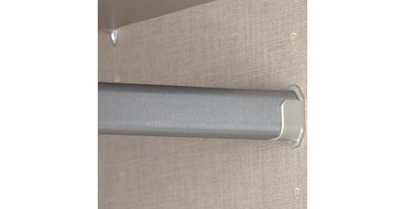Schwebetürenschrank Mit Glas 271cm Bensheim, Graphit - Eichefarben/Graphitfarben, MODERN, Holzwerkstoff (271/211/62cm) - James Wood