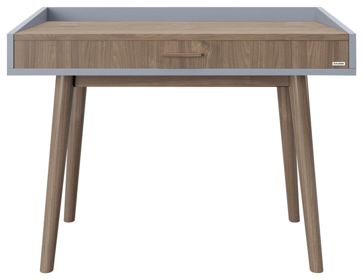 Schminktisch Henriette Nussbaumfarben B: 100 cm - Nussbaumfarben, KONVENTIONELL, Holzwerkstoff (100/75/50cm) - Playboy