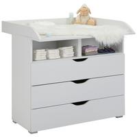 PŘEBALOVACÍ KOMODA WHITE - bílá, kompozitní dřevo (93/90/79cm)