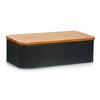 Brotkasten Schwarz B: 43 Cm - Schwarz, Basics, Holz/Metall (43/23/13cm) - Zeller Present