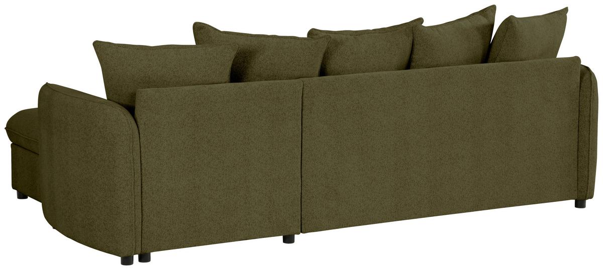 Ecksofa Costo Olivgrün S: 254 cm - Olivgrün, Design, Textil (254/160cm) - MID.YOU