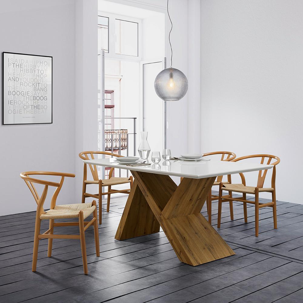 Jedálenský stôl JAKO 160x90 cm - farba duba, Modern (160/90/76cm) - P & B