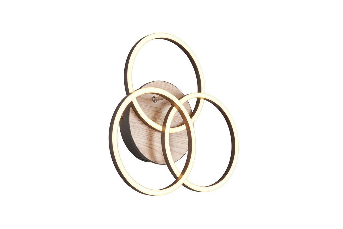 LED-Deckenleuchte R62823135 Circle - Braun, Design, Kunststoff (44/9,5cm)
