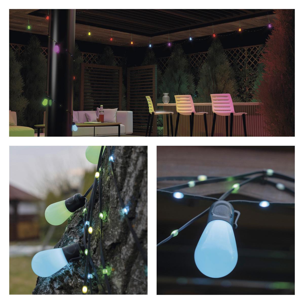 Led Fényfüzér Gosmart Kb. 15m - fekete, Basics, műanyag (1500cm)