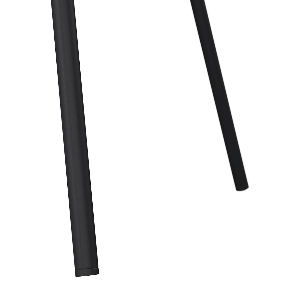 Stolička s podrúčkami Zoa, sivá - čierna/sivá, Modern, kov/drevo (57/85/61cm) - Bessagi Home