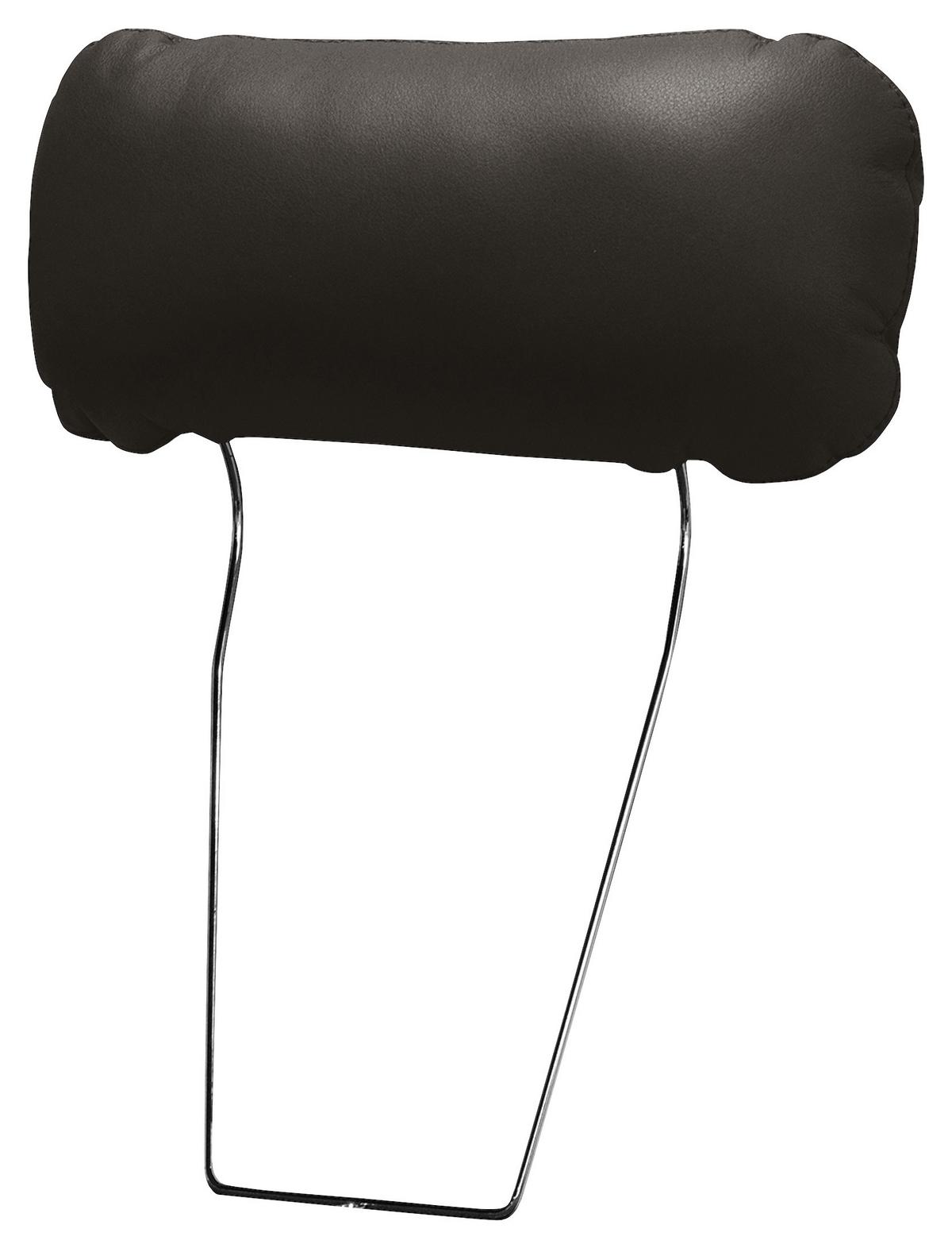 Kopfstütze Nordic, Dunkelbraun B: 43 cm - Dunkelbraun, Design, Leder/Textil (43/18/15cm) - Livetastic