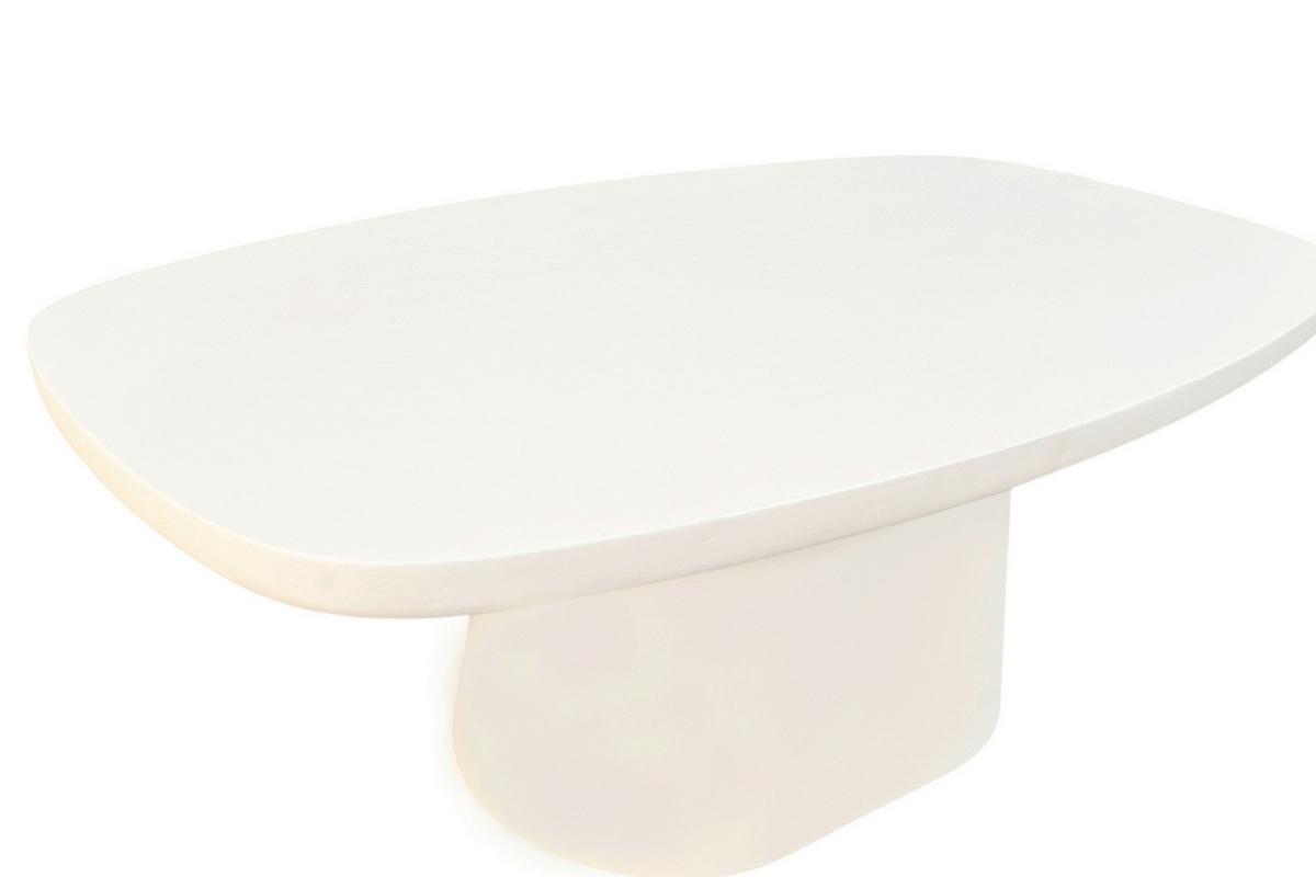 Couchtisch Weiß B: 122 cm - Weiß, Design, Holzwerkstoff/Stein (122/70/46cm) - MID.YOU